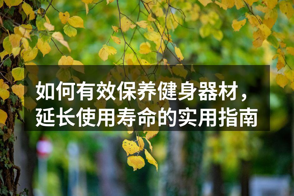 定期清洁健身器材